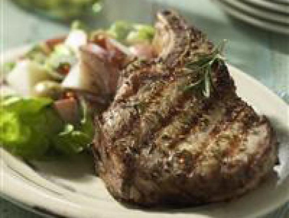 Pork Chops with Fennel and Rosemary